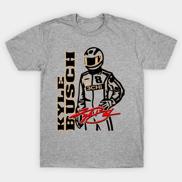 #8 Rowdy Busch Fan Driver T-Shirt by Lifeline/BoneheadZ Apparel